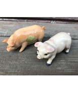 Pair Vintage Small Bone China PIG Figurines JMC Japan Josef Originals - £11.83 GBP