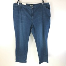 J Jill Denim Womens Jeans Tried &amp; True Fit Slim Leg Dark Wash Elastic Waist 26W - £34.15 GBP