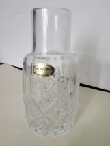Block 24% Full Lead Crystal mouth blown, hand cut Bedside Water Carafe D... - $58.80