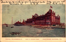 Private Mailing Card Postcard Fortress Monroe VA Hotel Chamberlin  BK58 - £3.91 GBP