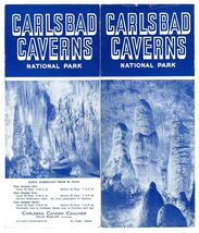 1930's Carlsbad Caverns Coaches National Park Tours Brochure - $21.75