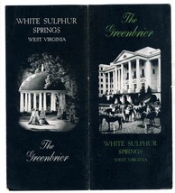 The Greenbrier White Sulphur Springs West Virginia 1938 Group of 5 Brochures - £135.96 GBP