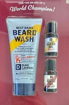 Duke Cannon Supply Co Beard Gift Set Beard Wash, Redwood &amp; Big Bourbon B... - £15.51 GBP