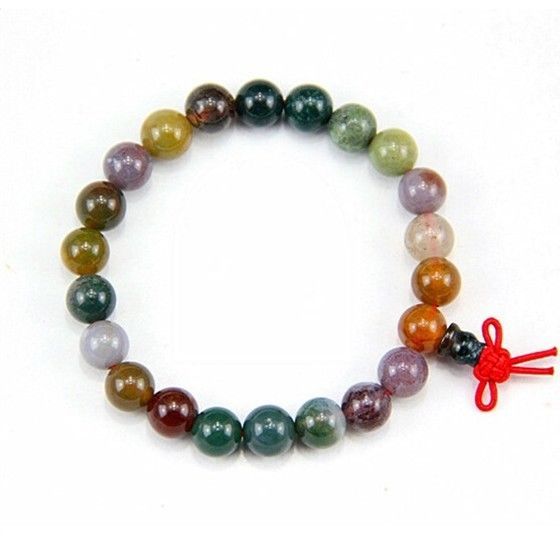 Stretchy Tibetan 21 8mm Indian Jade Yoga Meditation Prayer Beads Mala Br... - $7.15