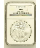 2013- Ngc Ms 70 American Silver Eagle NGC Coll Society #376561-061 No Mi... - $74.25