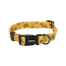 Pet Pals Geometric Bee Pattern Dog Collars - Stylish And Durable Pet Accessories - £11.95 GBP