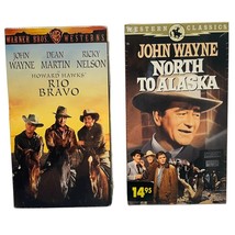 John Wayne Westerns VHS Movies North to Alaska and Rio Bravo New Sealed - $17.49