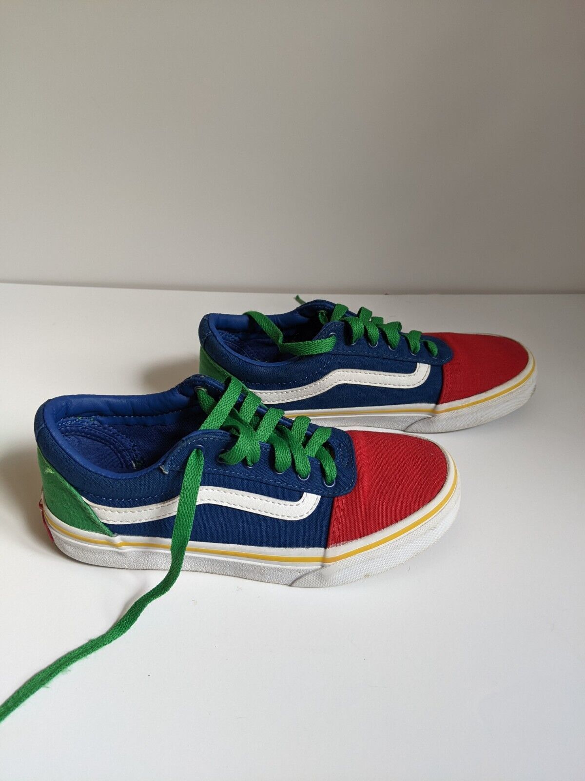 Vans Old Skool Colorblock Little Kids Youth Size 3 Lace Up Athletic Skate Shoes - $12.19