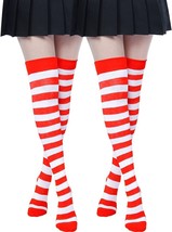 Thigh High Socks Women Long Knee High Socks Knit Boot Stockin (2Pairs,Plus Size) - £7.60 GBP