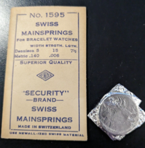 NOS Newall Security Mainspring #1595 for Swiss Bracelet Watches - $10.88