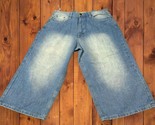 NWT PJ Mark Mens Jeans Size 36  Baggy Wide Leg 90s Y2K Cholo Light Wash - $39.60