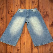 NWT PJ Mark Mens Jeans Size 36  Baggy Wide Leg 90s Y2K Cholo Light Wash - £31.58 GBP