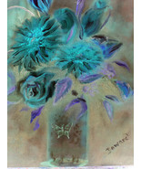 Modern Original Floral bouquet Print  - £7.93 GBP