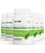 5 Pack Blood Sugar Breakthrough, blood sugar support-60 Capsules x5 - $153.44
