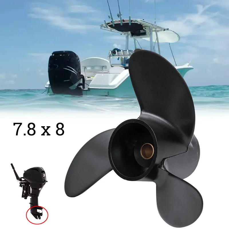 Marine Outboard Propeller for Tohatsu Nissan Mercury 4-6HP - Aluminum Alloy, 3 - £24.25 GBP