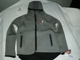 NBA Hardwood Classics Touch Portland Trail Blazers Hooded Full-Zip Jacket Gray M - £19.46 GBP