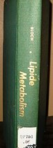 Lipid Metabolism; [Hardcover] Bloch, Konrad (Editor); - $44.10