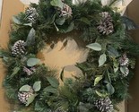 32 in Pre-Lit Wreath with 50 Battery Operated LED Lights- Gently Used - $39.60