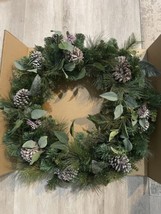 32 in Pre-Lit Wreath with 50 Battery Operated LED Lights- Gently Used - £31.64 GBP