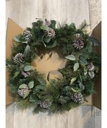 32 in Pre-Lit Wreath with 50 Battery Operated LED Lights- Gently Used - £30.97 GBP
