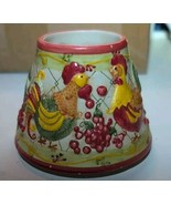 Yankee Candle Country Rooster Hens by Lori Jar Shade Topper Exclusive - $13.86