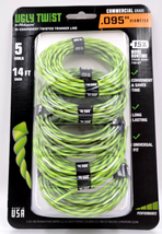 Shakespeare Ugly Twist Weedeater Trimmer Line Contractor Grade 5 Coils .095 - £9.43 GBP
