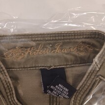 Kikit Jeans RN#98826 Women's Green Front Button Denim Jacket Pockets Size Medium image 5