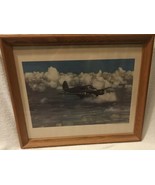 Vtg Cessna Bobcat Bomber Pilot Trainer AT17 Lithograph Kodachrome Don Fo... - $284.20