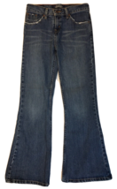 Girls Levi Strauss Signature Jeans Low Rise Flare Child Sz 14 Cotton Blend 2006 - £15.69 GBP