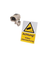 DC23 Solar Dummy CCTV Camera &amp; Warning Sign - £32.91 GBP