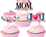 Mother&#39;S Day Cupcake Toppers 30 Pack, Best Mom Cake Topper, Cupcake Pick... - $11.34