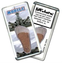 Mobile, AL FootWhere® Souvenir Fridge Magnet. Made in USA - £6.31 GBP