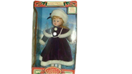 Soft Expressions Holiday Classic Porcelain Doll Blonde Hair &amp; Christmas ... - £70.52 GBP