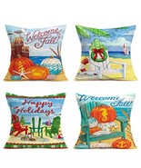 Autumn Harvest Merry Christmas Festival Sofa Bed Decor Throw Pillow Cove... - $19.79