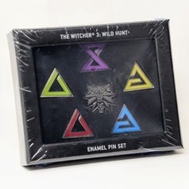 The Witcher 3 Wild Hunt Witcher Signs Enamel Pin Set - £19.97 GBP