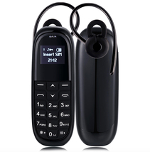 AIEK KK1 MINI mobile phone mtk6261da black English key 0.66" single sim 2g GSM - $38.85
