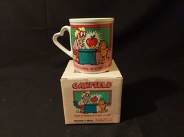 Vintage Garfield Teachers Mug &quot;Thanks for teaching me so good&quot; 1978 Enesco Boxed - £10.02 GBP