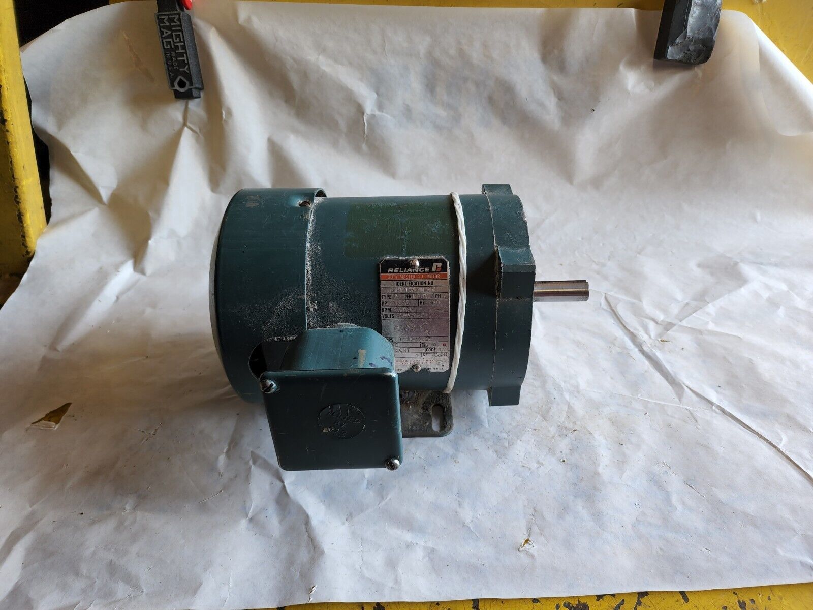 Reliance 1/2 HP 3 Phase 3450 RPM Motor EB48YZ Frame 230/460 V. Id# P48G1... - $89.99