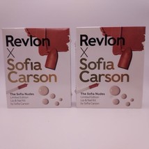 Lot Of 2 Revlon X Sofia Carson The Sofia Nudes Limited Ed Lip &amp; Nail Kit Sealed - £11.72 GBP