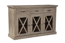 Caldwell Sideboard with 3 Drawers &amp; 3 Doors, Weathered Natural - $19,384.88 MXN