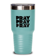 Religious Tumbler Pray Pray Pray Teal-T-30oz  - £24.19 GBP