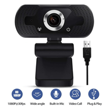 1080p HD USB Webcam with Microphone PC, Laptops, and Desktops - £8.09 GBP