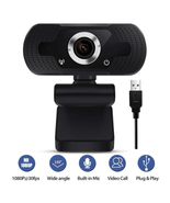 1080p HD USB Webcam with Microphone PC, Laptops, and Desktops - $193.92 MXN