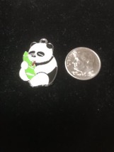 Panda Bear Enamel charm - Necklace Pendant Charm style A K29 - $15.15