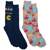 Pac-Man Ready! 2-Pair Pack of Casual Crew Socks Multi-Color - £15.72 GBP