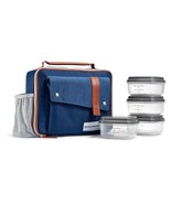 Fit &amp; Fresh THE FOUNDARY ~ Zip Closure Insulated Lunch Bag ~ 6 Lunch Con... - €19,14 EUR