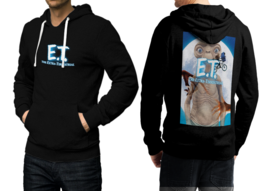 E.T. the Extra-Terrestrial Black Cotton Hoodie For Men - $39.99