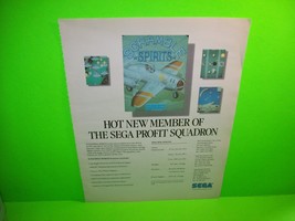 Scrambled Spirits Video Arcade Game Pull Out Magazine Large Ad 10&quot; X 13&quot; Vintage - £15.57 GBP