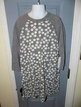 LuLaRoe Sloan Polka Dots Gray/White Size 12 Girl&#39;s NEW - £16.77 GBP