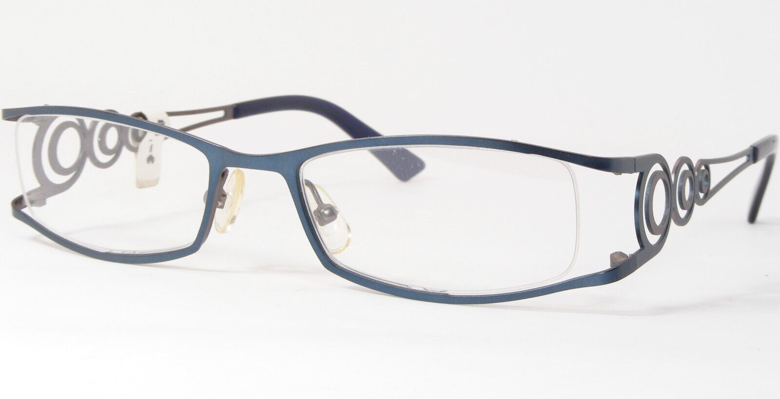 OU 04.340 01 Verde Blu Unico Raro Occhiali da Sole Montatura Metallo 50-... - $60.26